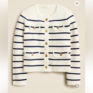 NWT-Crewcuts Navy and Cream Striped Sweater